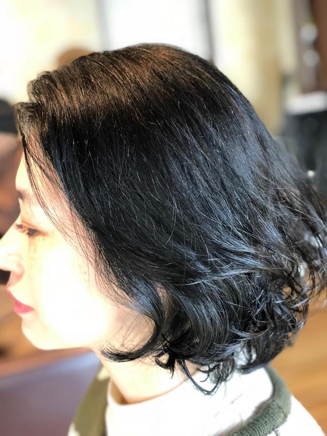 ヘアドネーション　手入れ要らずボブパーマスタイル♩