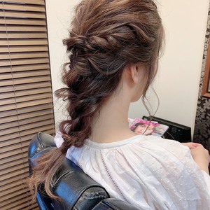 ヘアアレンジ☆編みおろし