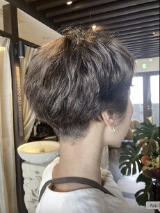 大人シャドウパーマで骨格補正を♪